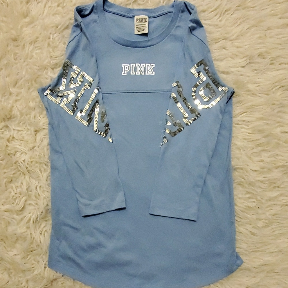 PINK light blue shirt